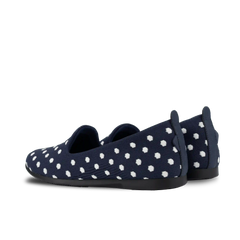Women's Market Flat - Midnight/White Polka Dot