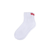 Mid Crew Socks - White/Berry