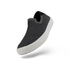 Women's Boardwalk Slip-On - Dark Grey/Black Zigzag