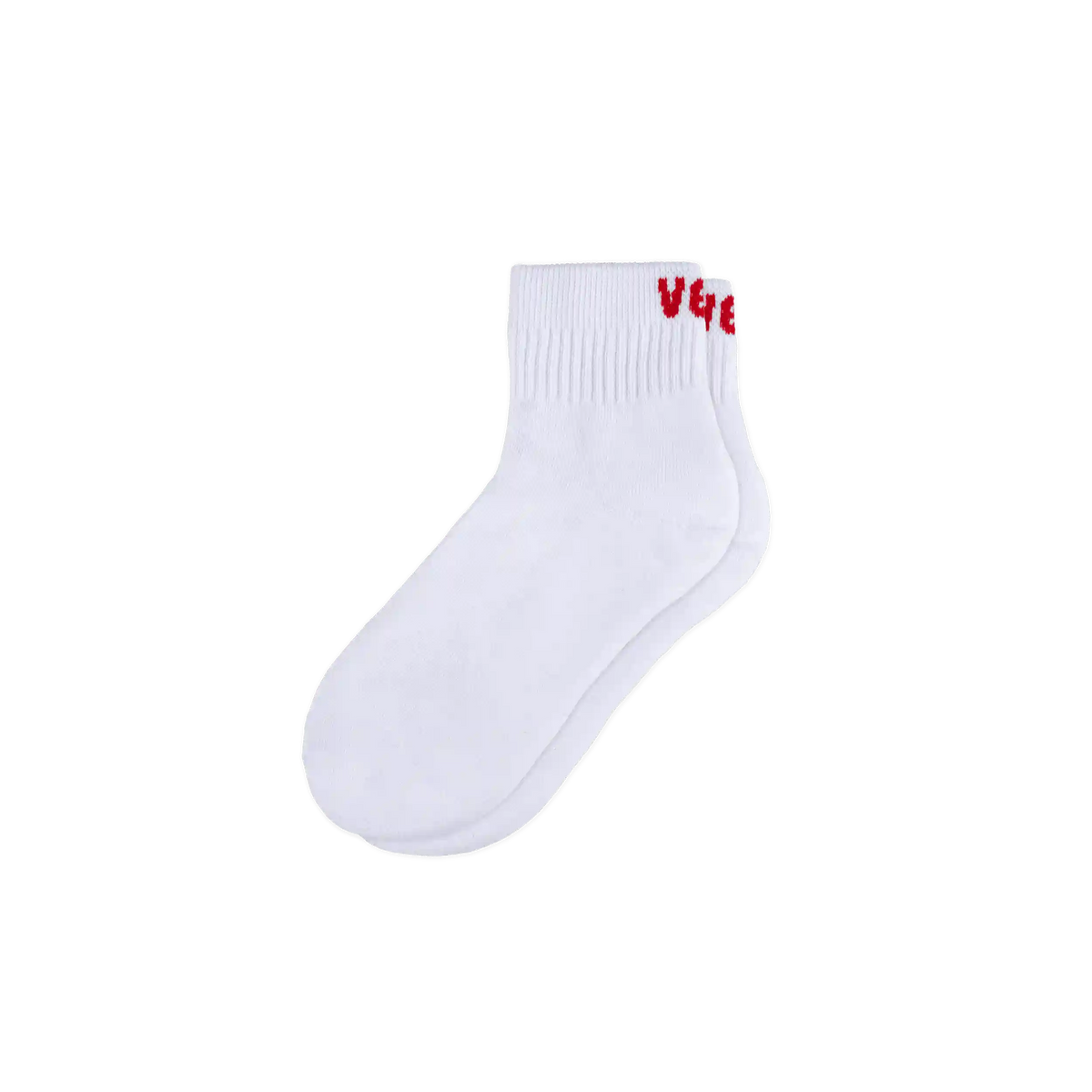 Mid Crew Socks - White/Berry